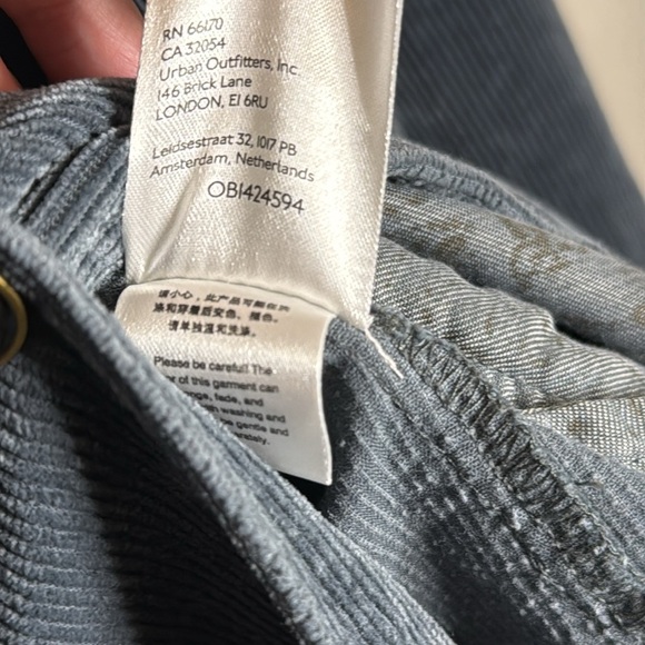 Pilcro Gray Washed Corduroy Blazer Size Large - Picture 5 of 7